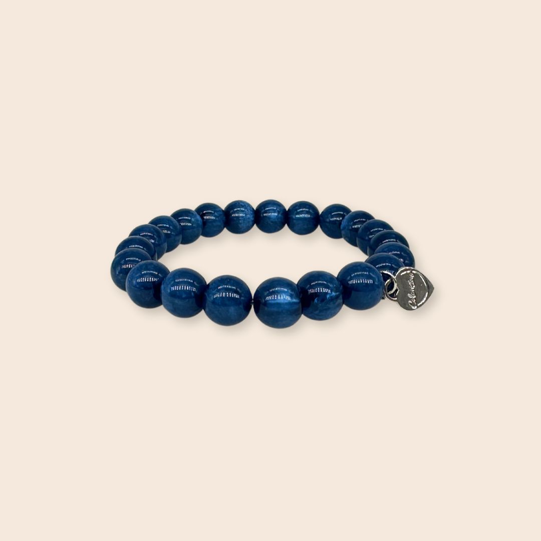 Piccolino Perlenarmband Lucida in Dunkelblau