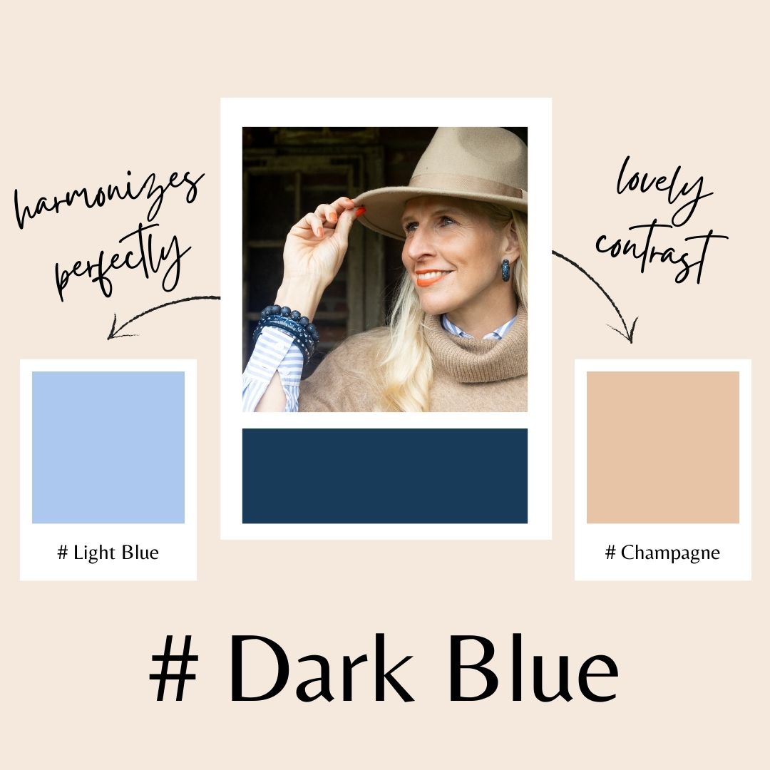 Farbberatung, um Coloristers Schmuck mit passenden Farben zu kombinieren. Color advice to combine Colorister's jewelry with matching colors.