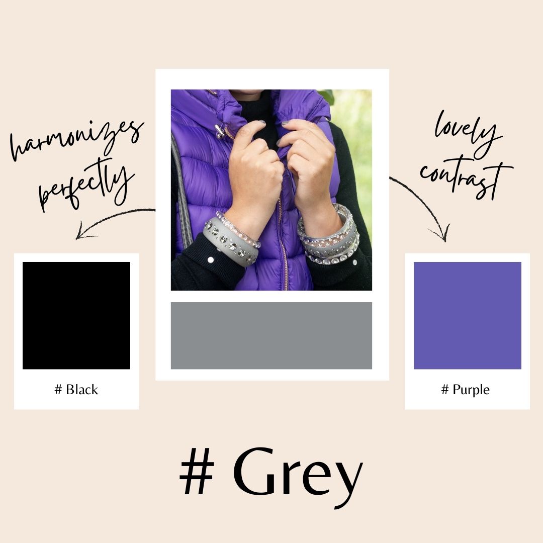 Farbberatung, um Coloristers Schmuck mit passenden Farben zu kombinieren. Color advice to combine Colorister's jewelry with matching colors.