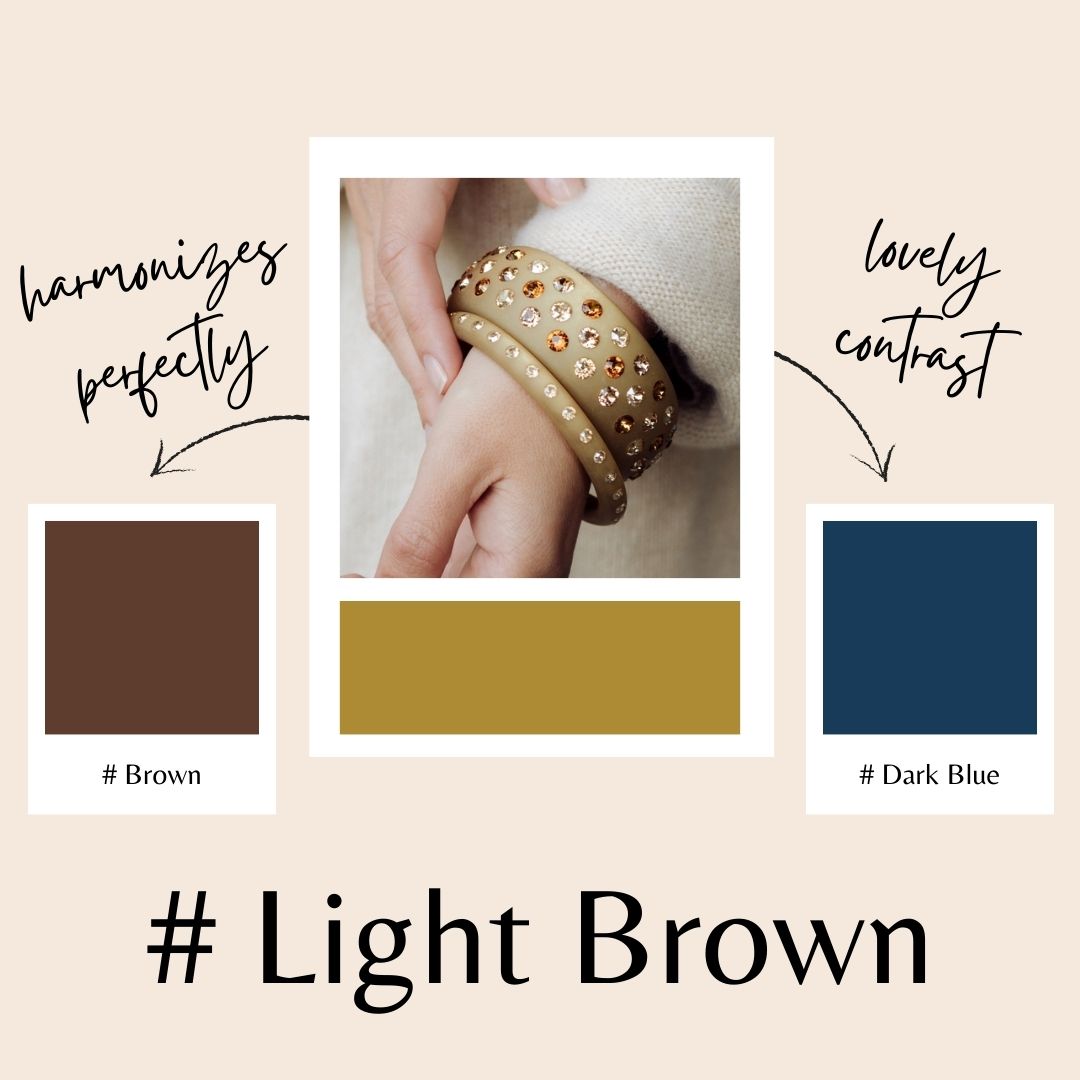 Farbberatung, um Coloristers Schmuck mit passenden Farben zu kombinieren. Color advice to combine Colorister's jewelry with matching colors.