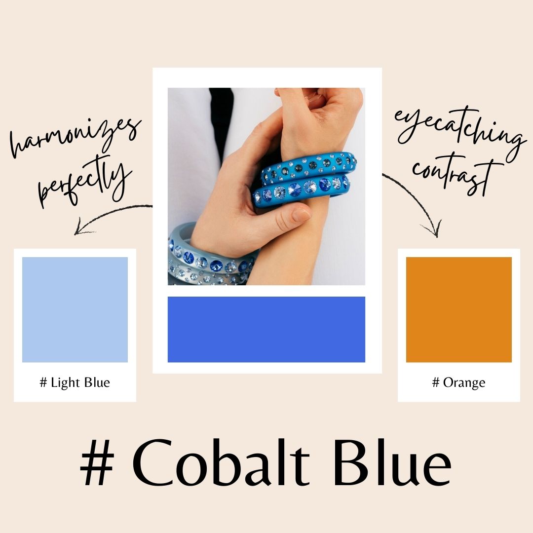 Farbberatung, um Coloristers Schmuck mit passenden Farben zu kombinieren. Color advice to combine Colorister's jewelry with matching colors.