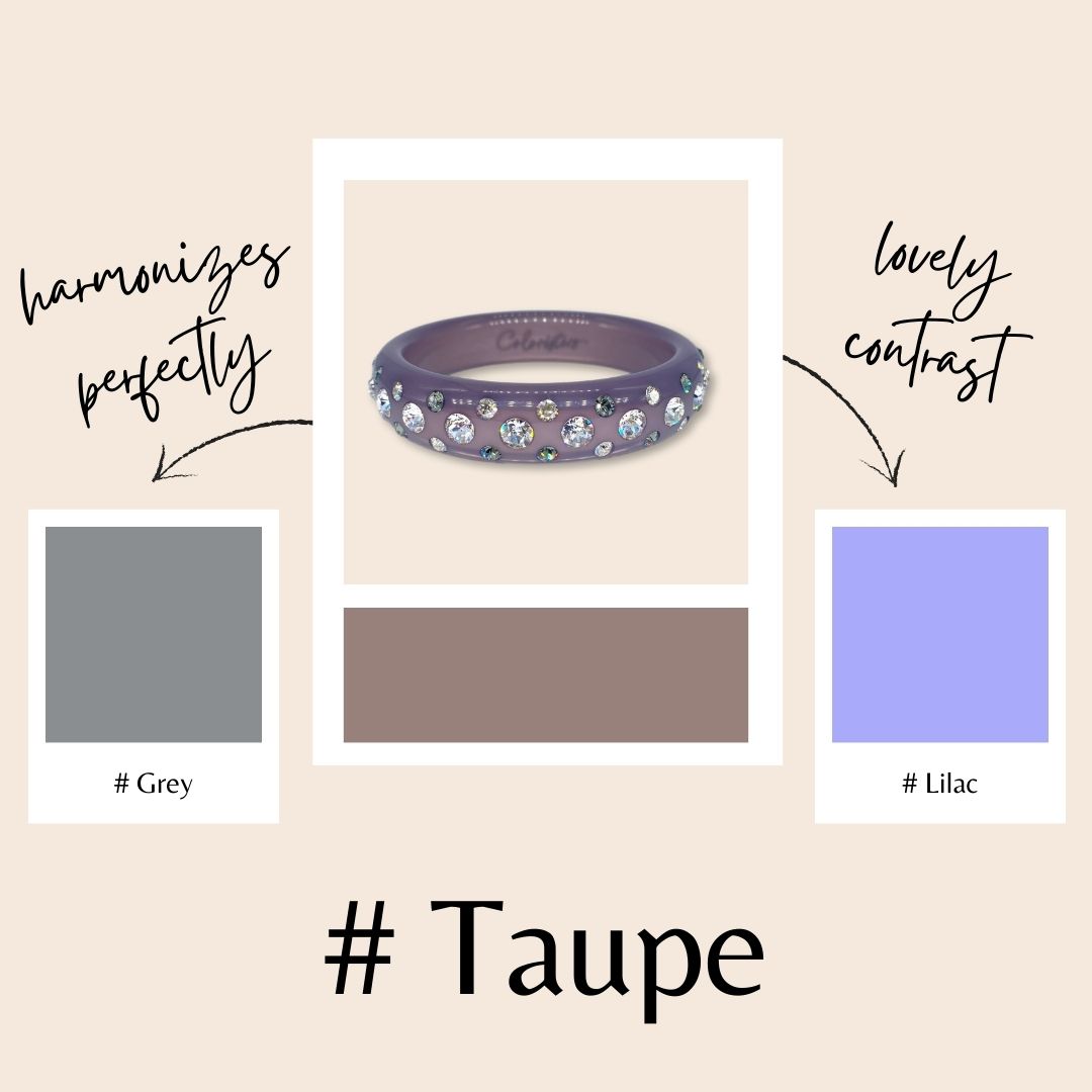 Farbberatung, um Coloristers Schmuck mit passenden Farben zu kombinieren. Color advice to combine Colorister's jewelry with matching colors.