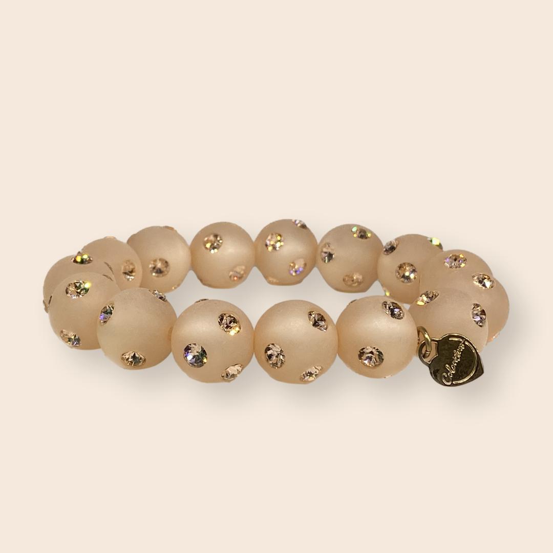 Classico Perlenarmband Bari in Pfirsich