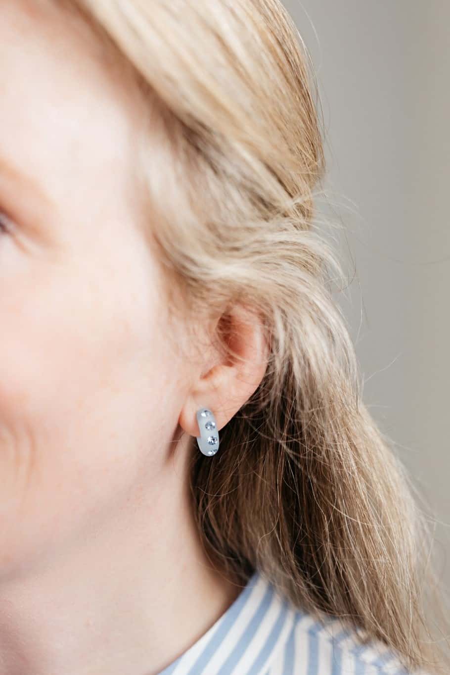 Schmuckset Bari Piccolo in hellem Blau