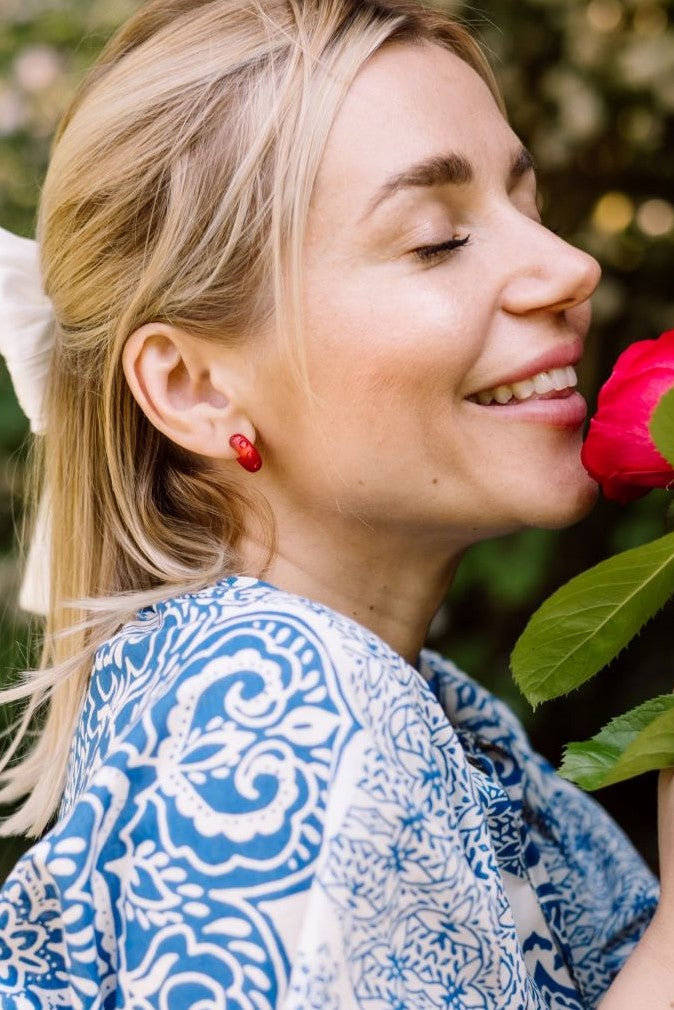 Piccolo Creolen Bari in Rot