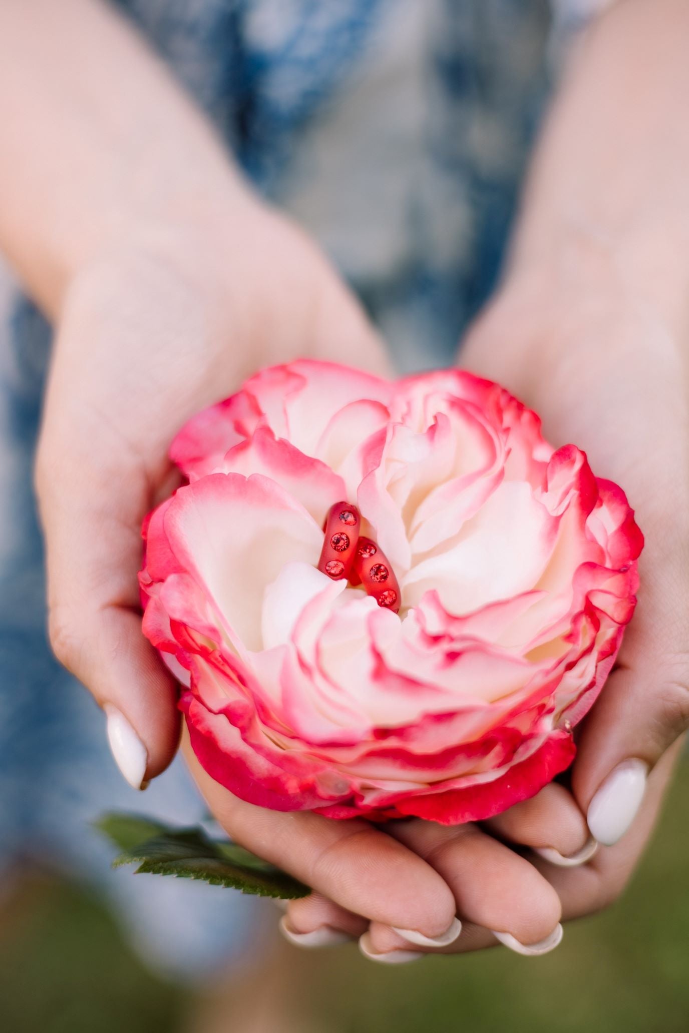 Piccolo Creolen Bari in Rot