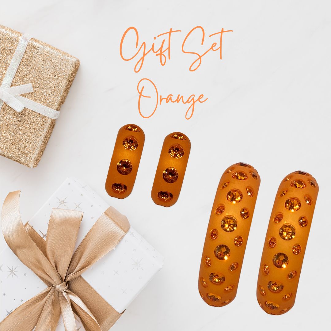 Schmuckset Piccolo & Maxi Ohrringe in Orange