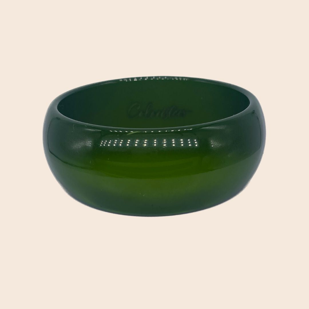 Glänzender Coloristers Armreifen in Khaki. Shiny Coloristers Bangle in khaki,