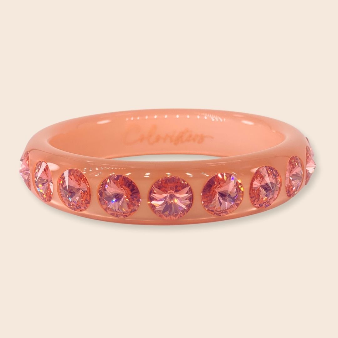 Glänzender Coloristers Armreifen in Apricot, Shiny Coloristers Bangle in apricot