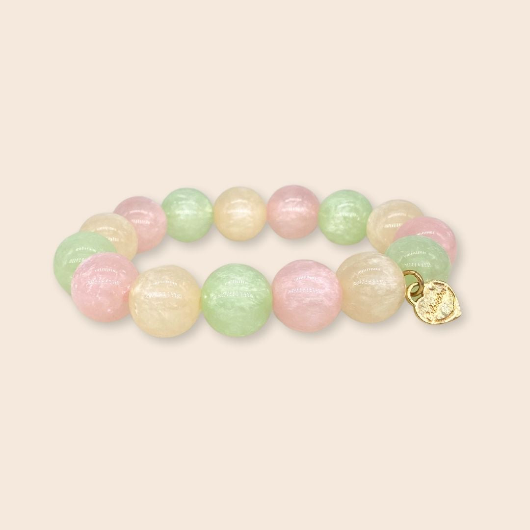 Coloristers Perlenarmband in Pastell, Coloristers Pearl bracelet in pastel 
