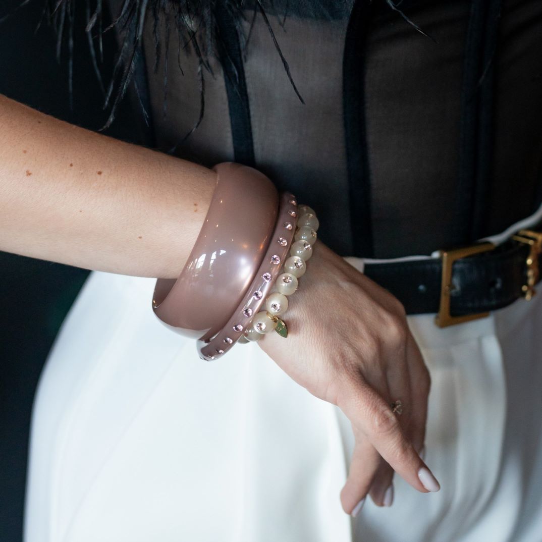 Piccolino Perlenarmband Bari in Champagner