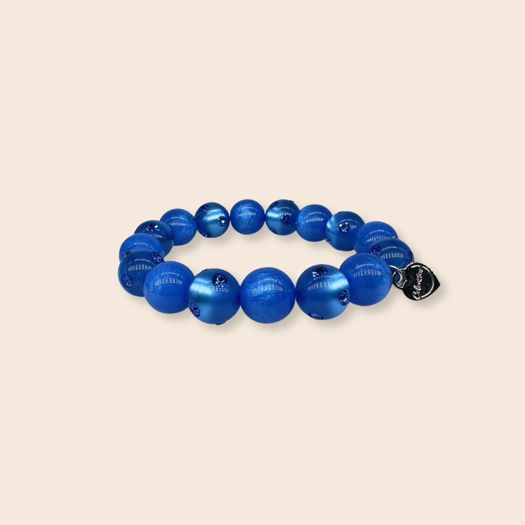 Piccolo Perlenarmband Como in Blau