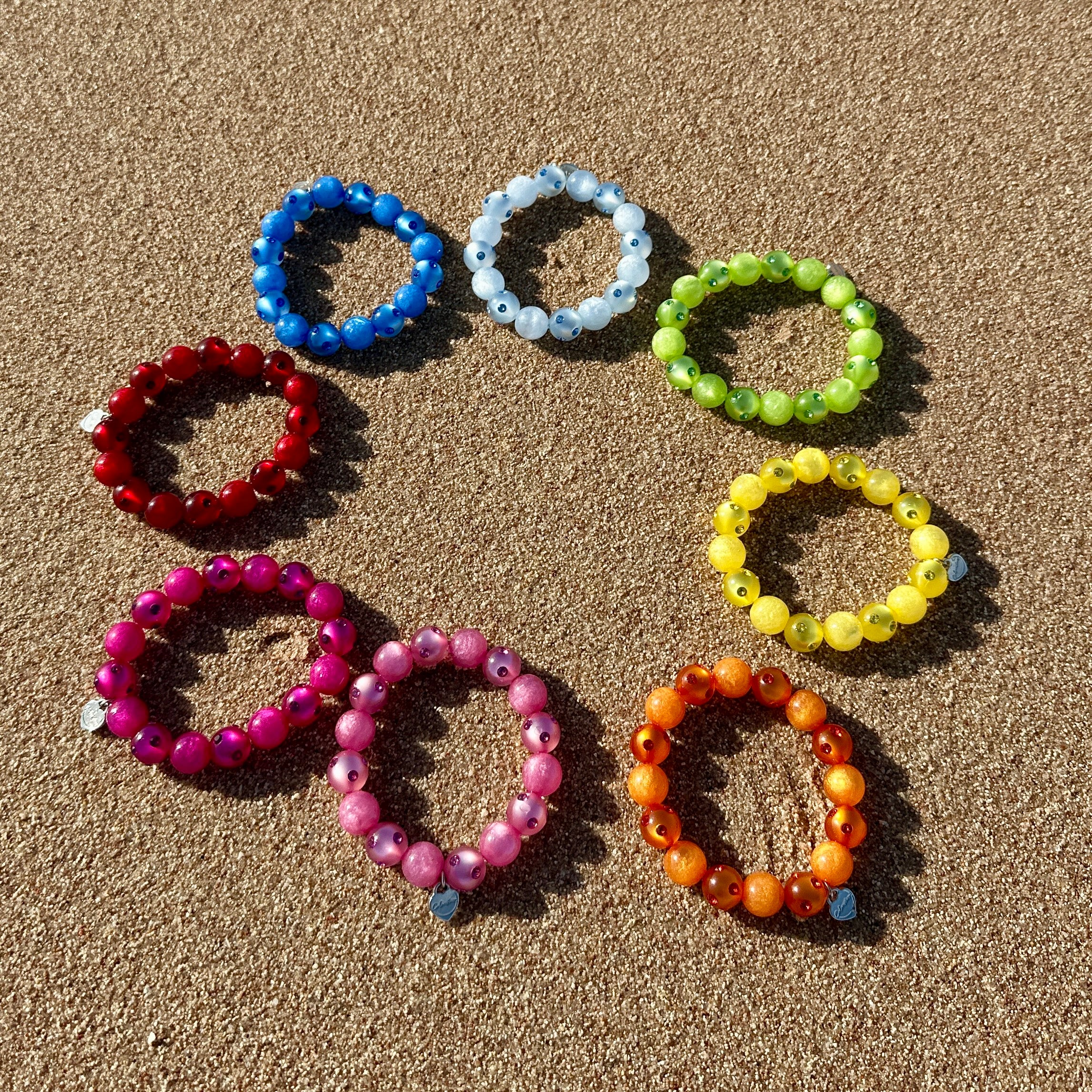 Piccolo Perlenarmband Como in Champagner