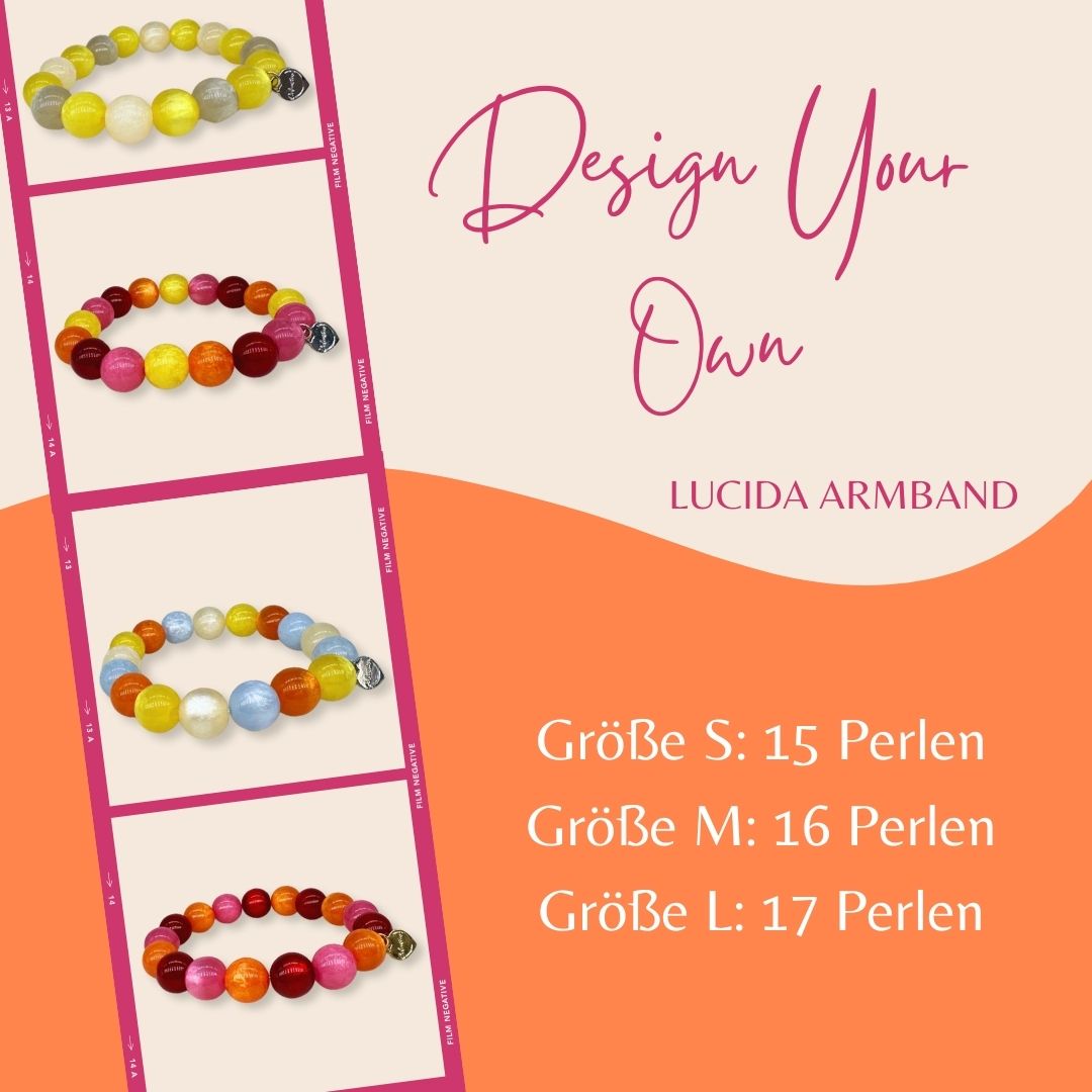 Design your own: Armband Piccolo Lucida in deinen Wunschfarben