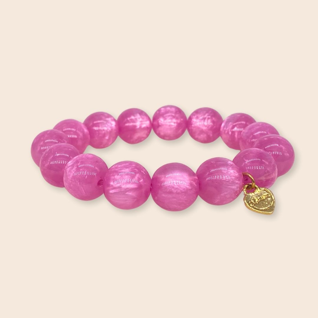 Coloristers Perlenarmband in pink, Coloristers Pearl bracelet in pink