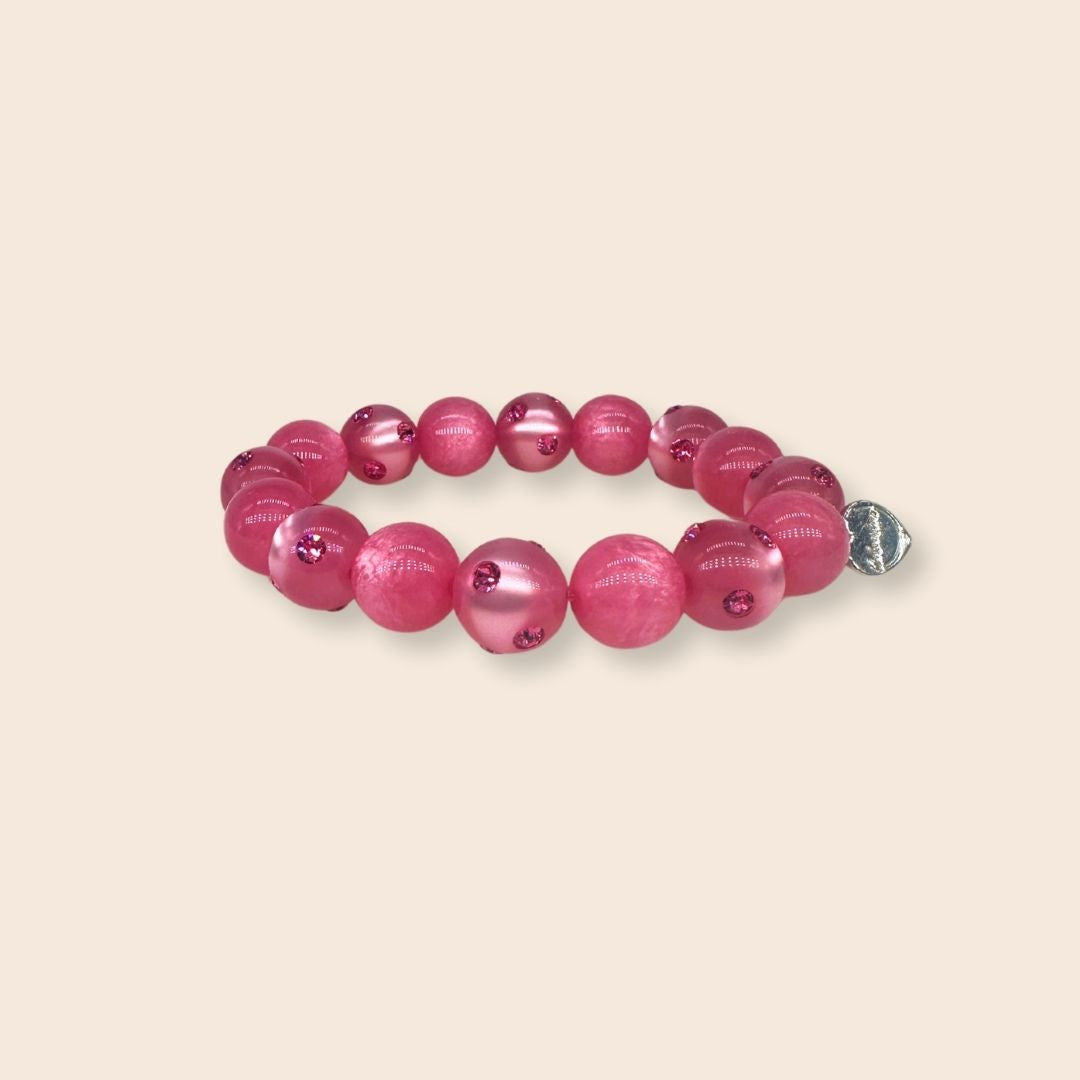 Piccolo Perlenarmband Como in Rosa