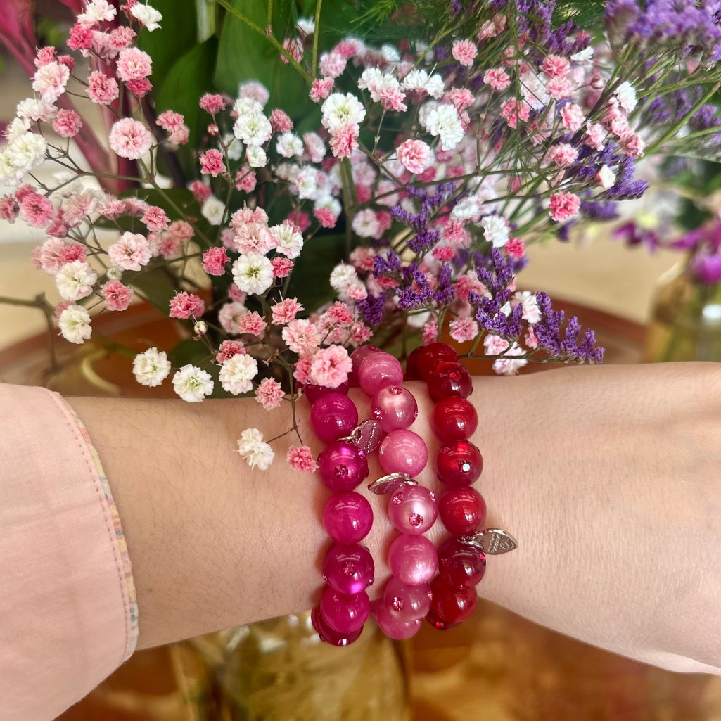 Piccolo Perlenarmband Como in Pink