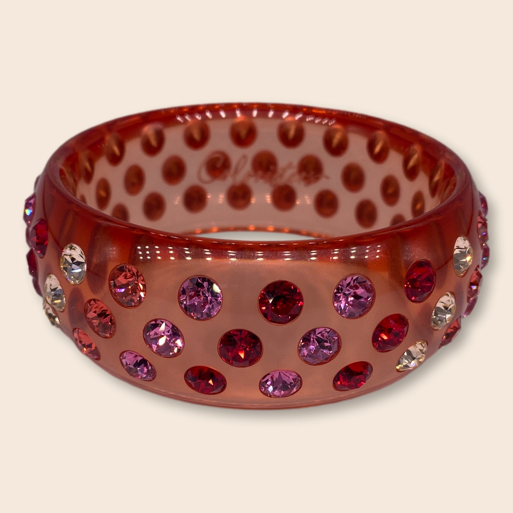 Maxi bangle Bari in red and multicolor