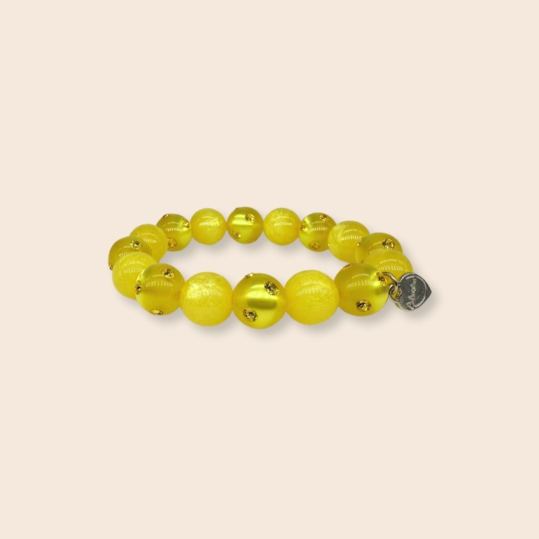 Piccolo Perlenarmband Como in Gelb