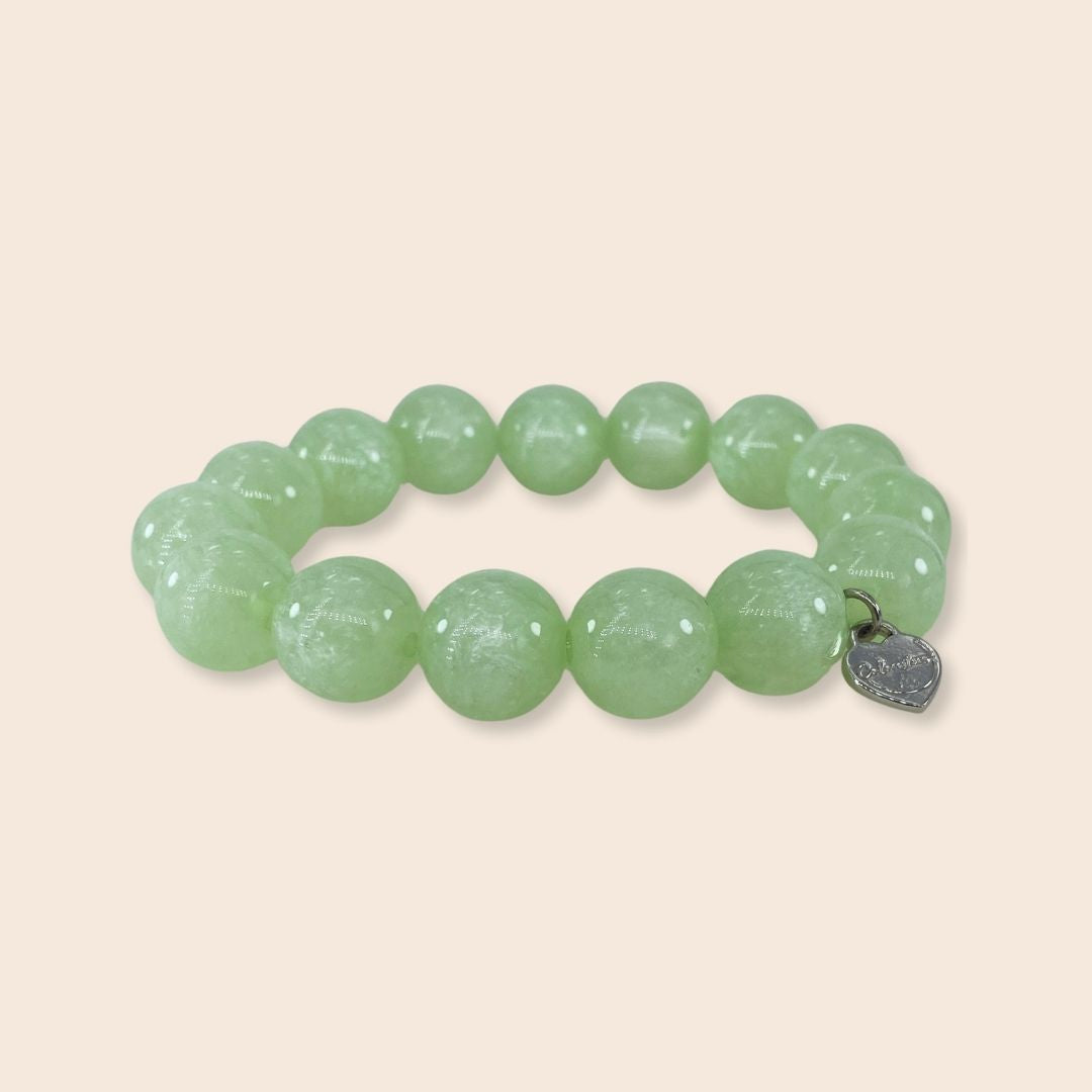 Coloristers Perlenarmband in hell grün, Coloristers Pearl bracelet in light green