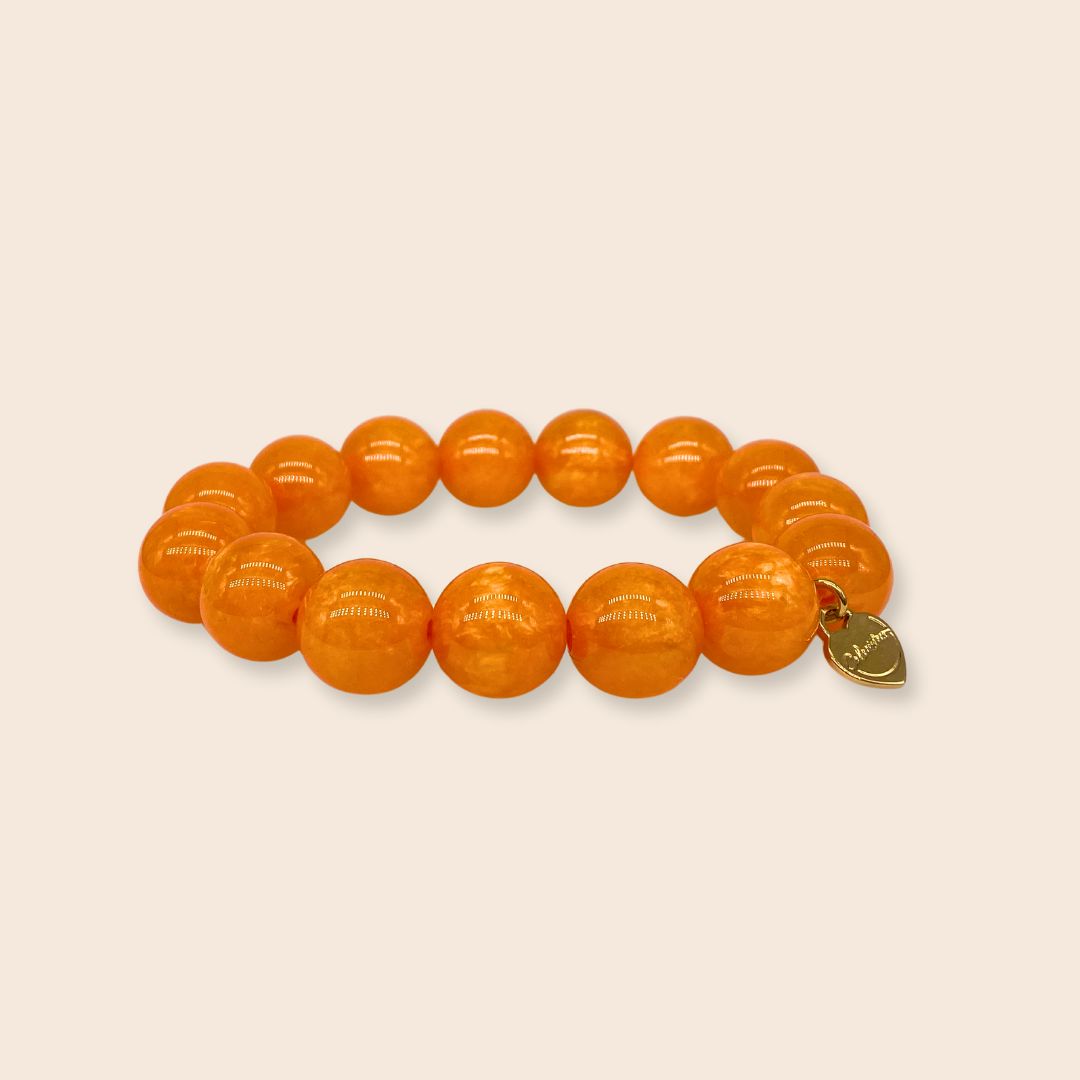 Classico Perlenarmband Lucida in Orange