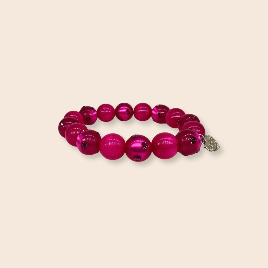 Piccolo Perlenarmband Como in Pink