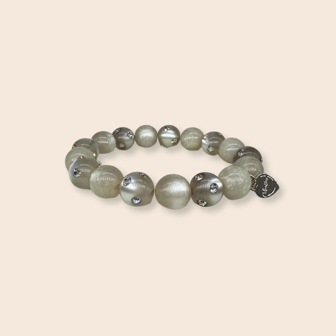 Piccolo Perlenarmband Como in Silber
