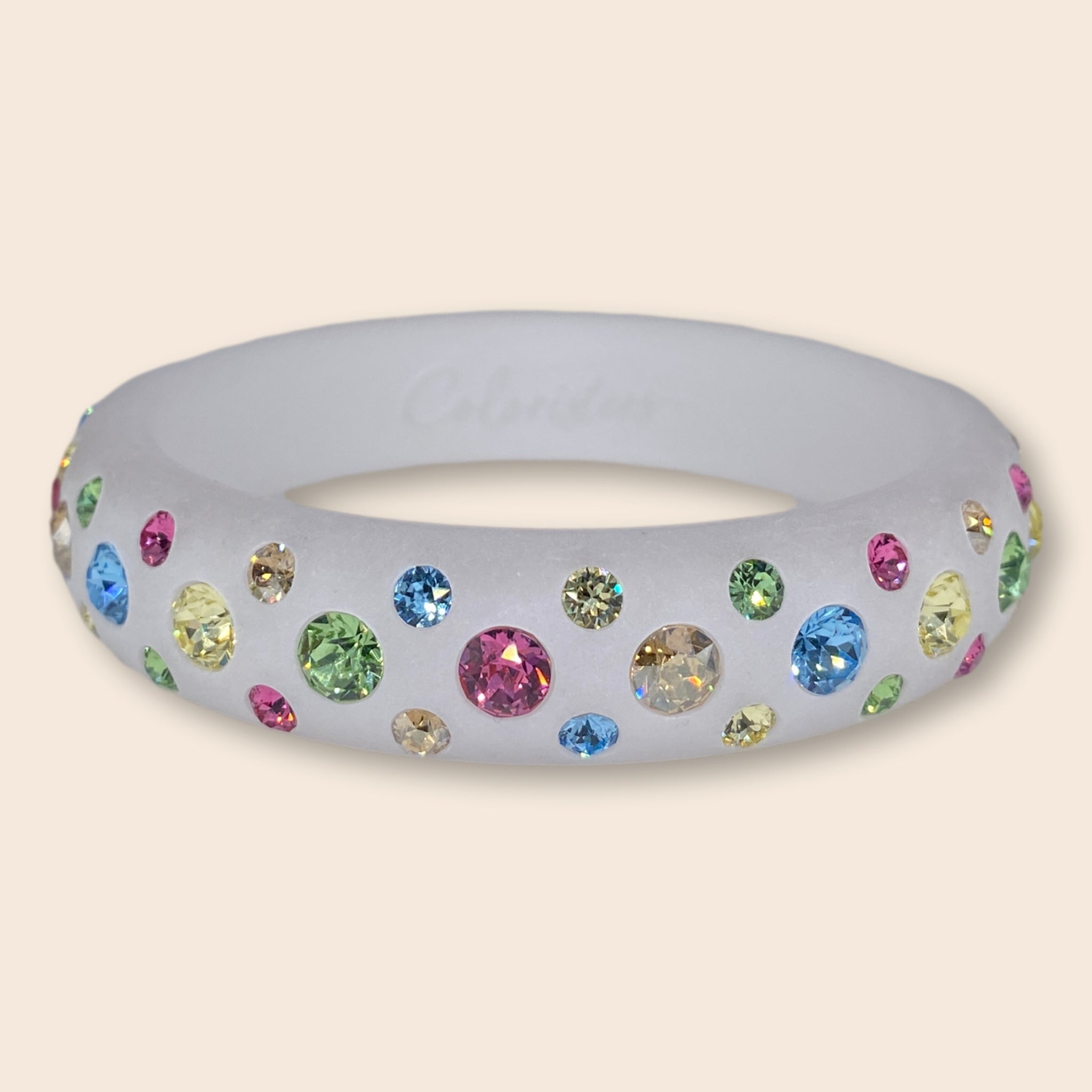 Classico bangle Catania in white and multicolor